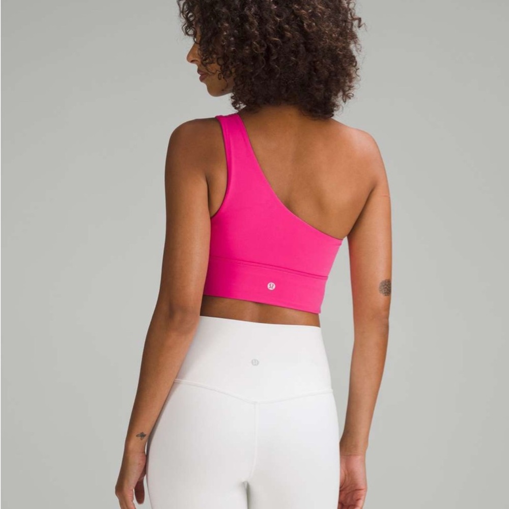 NEW Lululemon Align Asymmetrical Bra Sonic Pink A/B - Picture 3 of 5